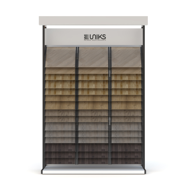 Waterfall -style floor rack